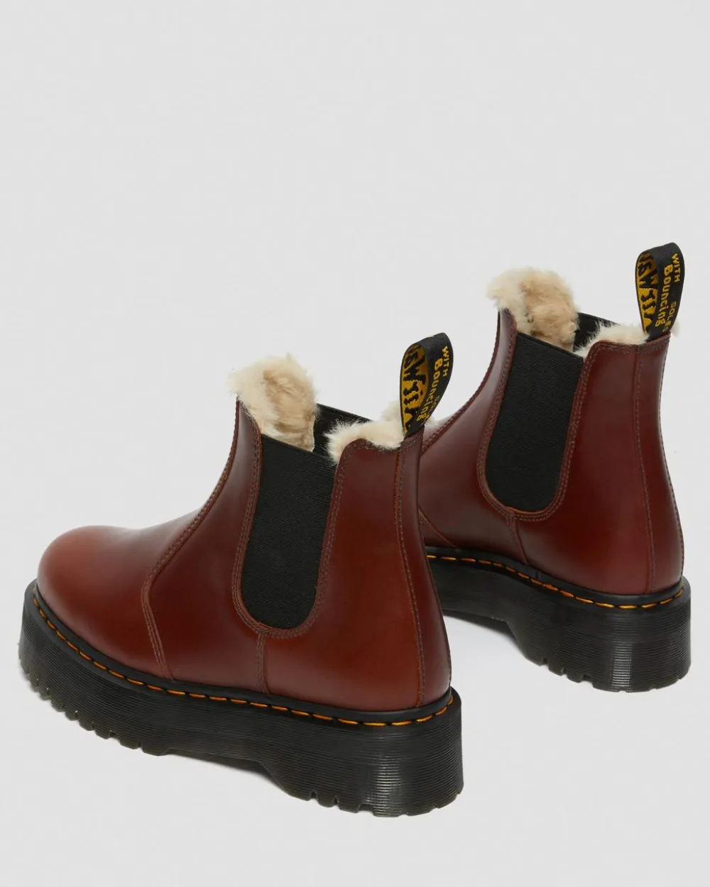 2976 Quad Faux Fur Lined Platform -Maiharit*Dr. Martens Clearance