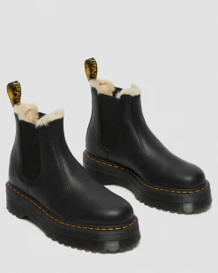 2976 Quad Fur Lined Platform Chelsea -Bootsit*Dr. Martens Flash Sale