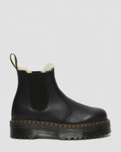 2976 Quad Fur Lined Platform Chelsea -Bootsit*Dr. Martens Flash Sale