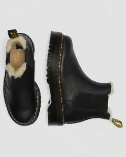 2976 Quad Fur Lined Platform Chelsea -Bootsit*Dr. Martens Flash Sale
