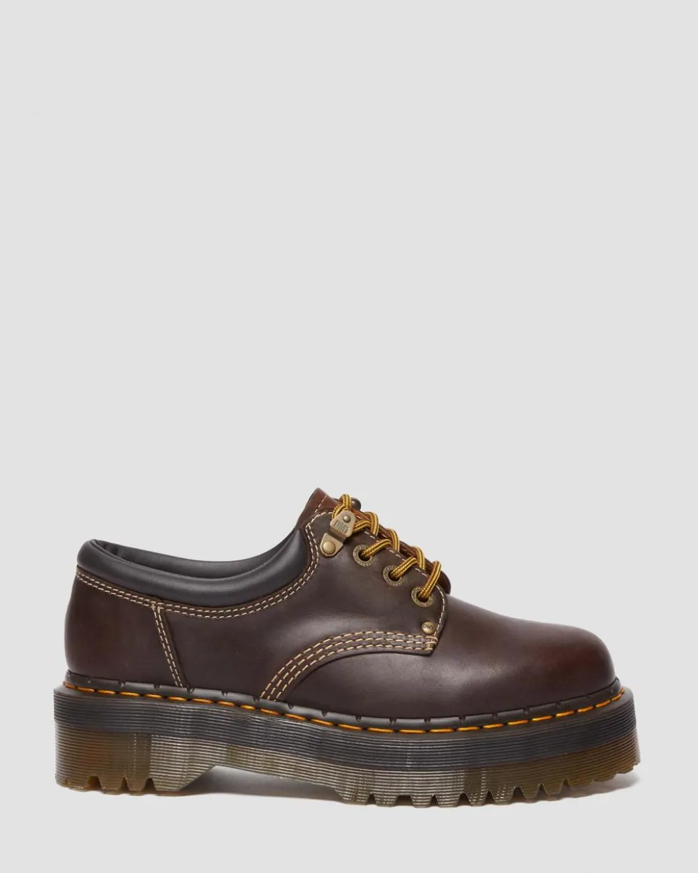 8053 Quad Ii Crazy Horse Leather Platform -Kengät*Dr. Martens Hot