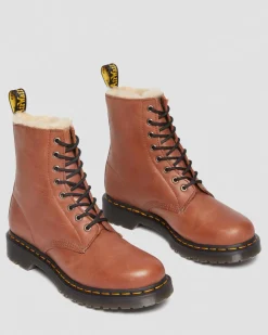 1460 Serena Faux Fur Lined Leather Lace Up -Maiharit*Dr. Martens Best Sale
