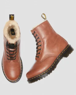 1460 Serena Faux Fur Lined Leather Lace Up -Maiharit*Dr. Martens Best Sale