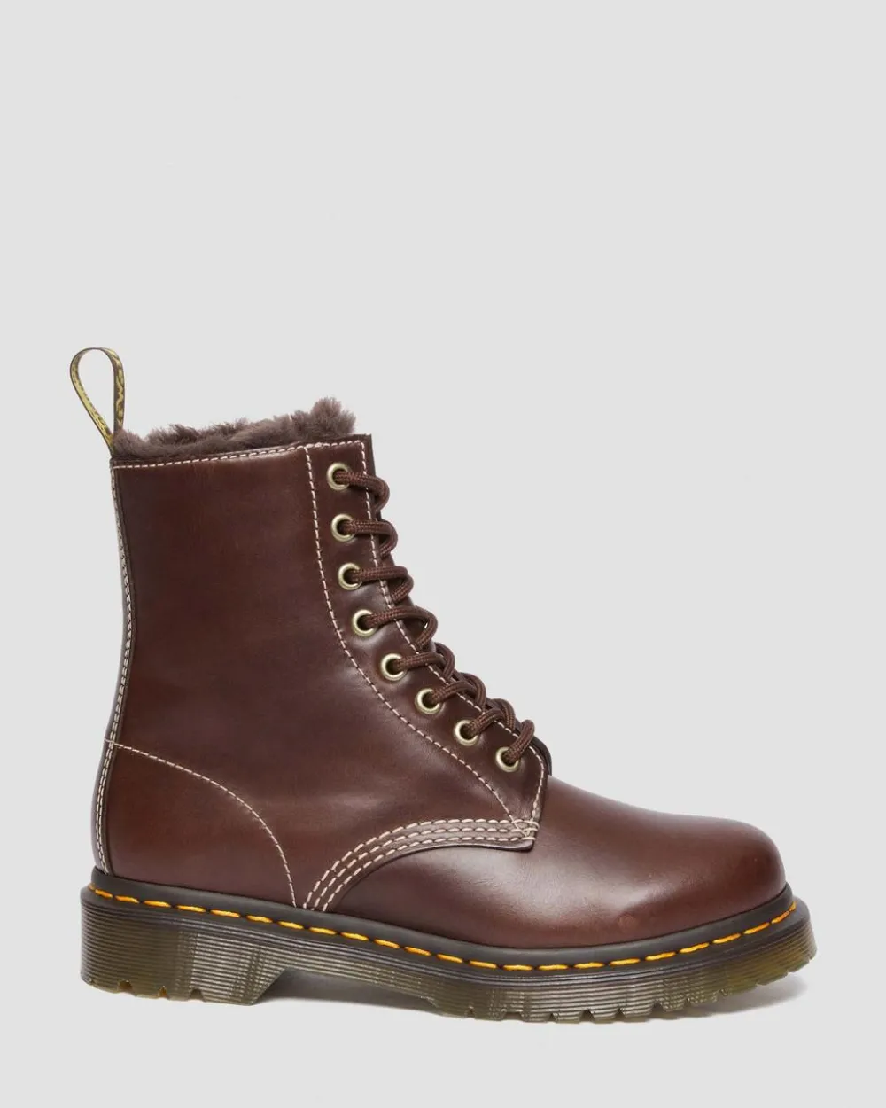 1460 Serena Faux Fur Lined Leather Lace Up -Maiharit*Dr. Martens Discount