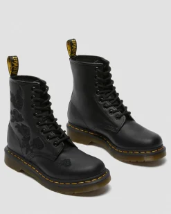 1460 Vonda Mono Floral Rose Leather Lace Up -Maiharit*Dr. Martens Sale