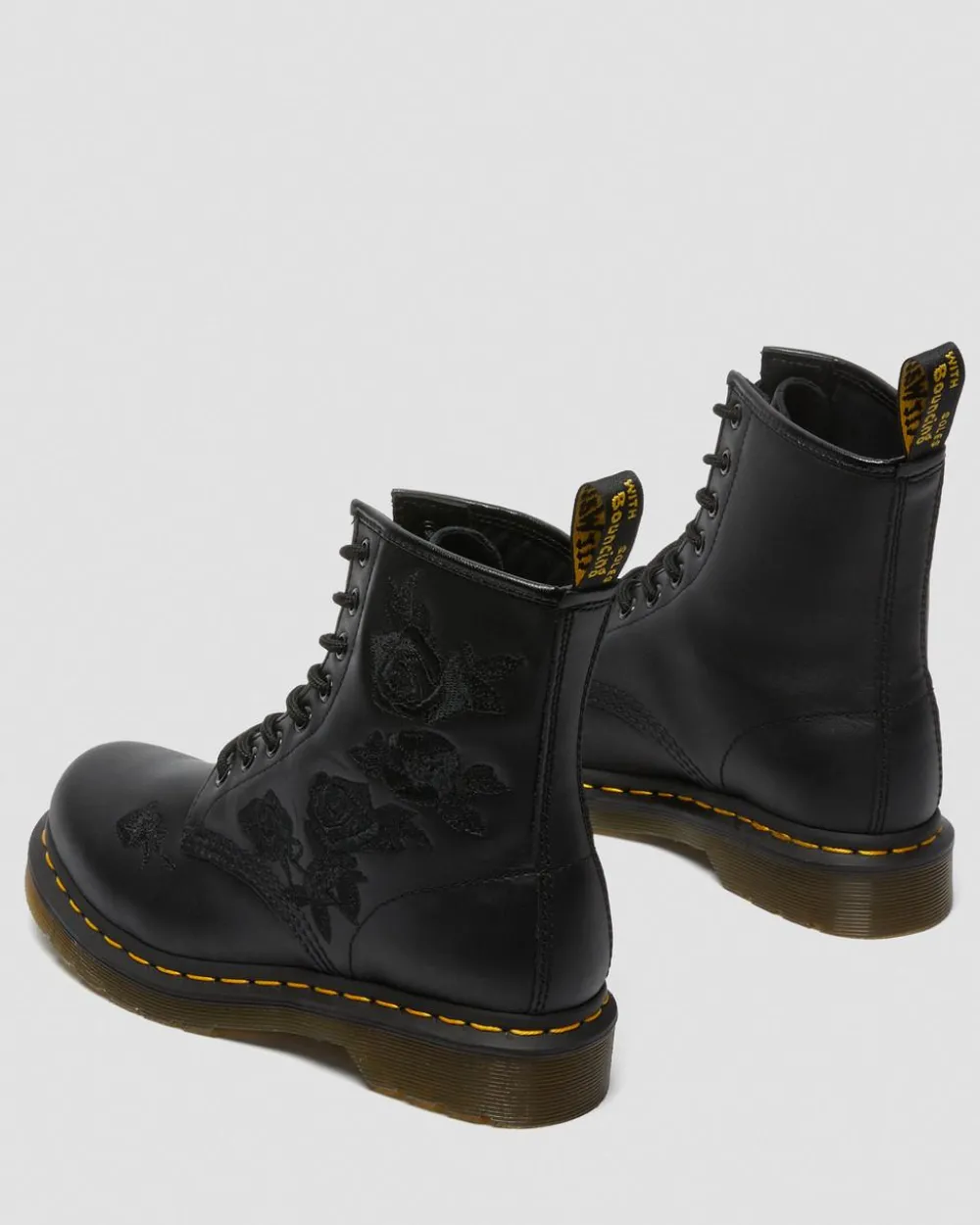1460 Vonda Mono Floral Rose Leather Lace Up -Maiharit*Dr. Martens Sale