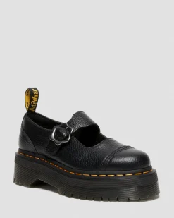 Addina Flower Buckle -Nahkaplatformit*Dr. Martens Hot