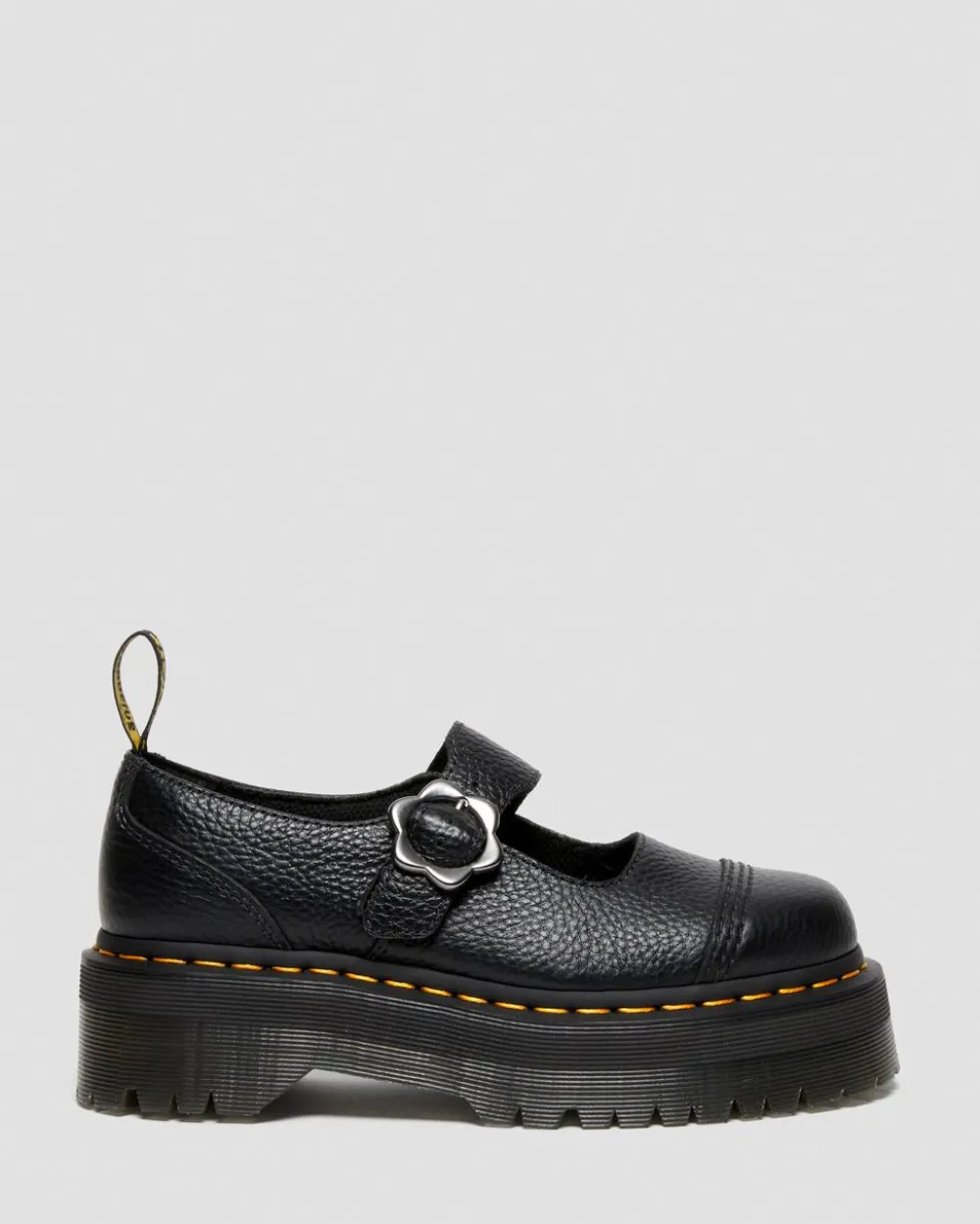 Addina Flower Buckle -Nahkaplatformit*Dr. Martens Hot