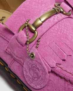 Adrian Snaffle Repello Emboss Suede Kiltie Loafers*Dr. Martens Best
