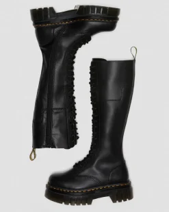 Audrick 20-Eye Leather Knee High Platform -Bootsit*Dr. Martens New