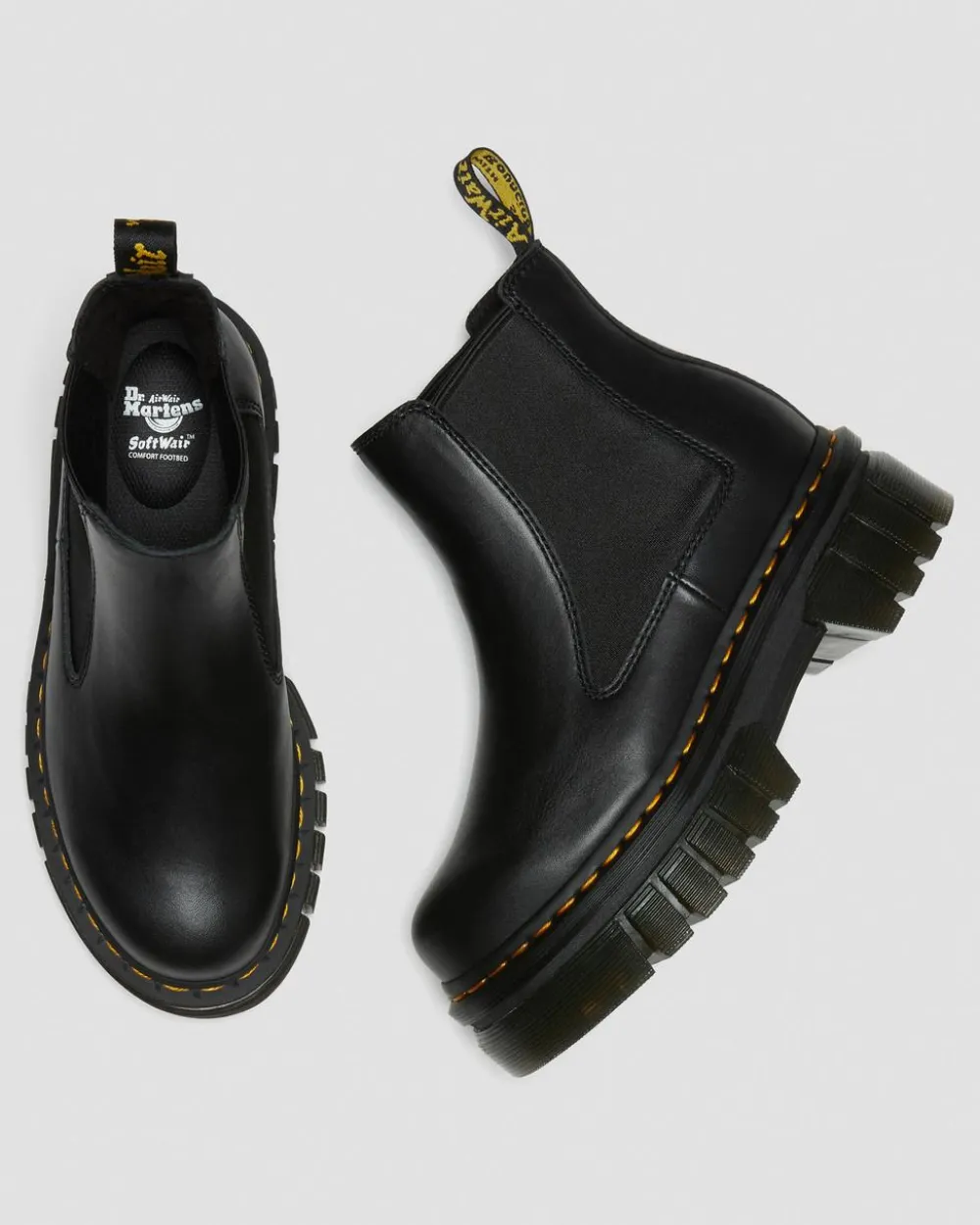 Audrick Nappa Lux Leather Platform Chelsea -Bootsit*Dr. Martens Cheap