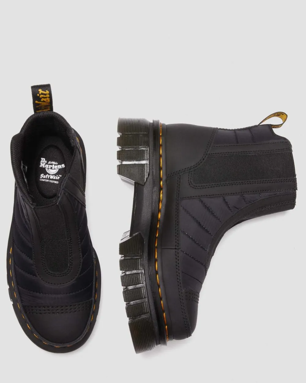Audrick Quilted Platform Chelsea -Bootsit*Dr. Martens New