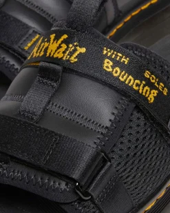 Ayce Logo Milled Leather Strap Platform -Lipokkaat*Dr. Martens Outlet