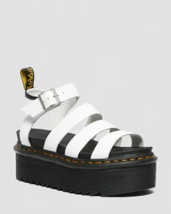 Blaire Quad Hydro Leather Platform Gladiator Sandals*Dr. Martens Shop