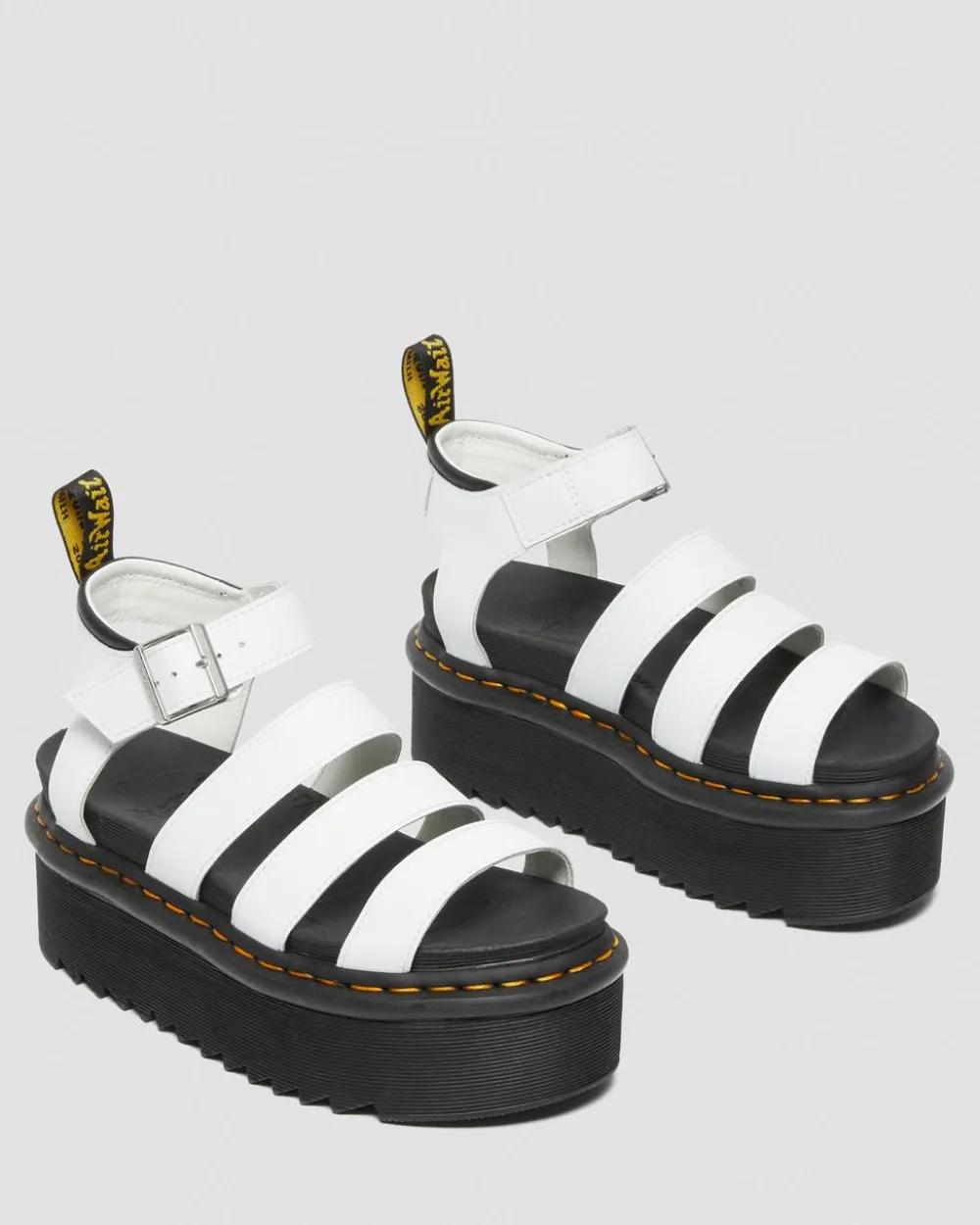 Blaire Quad Hydro Leather Platform Gladiator Sandals*Dr. Martens Shop
