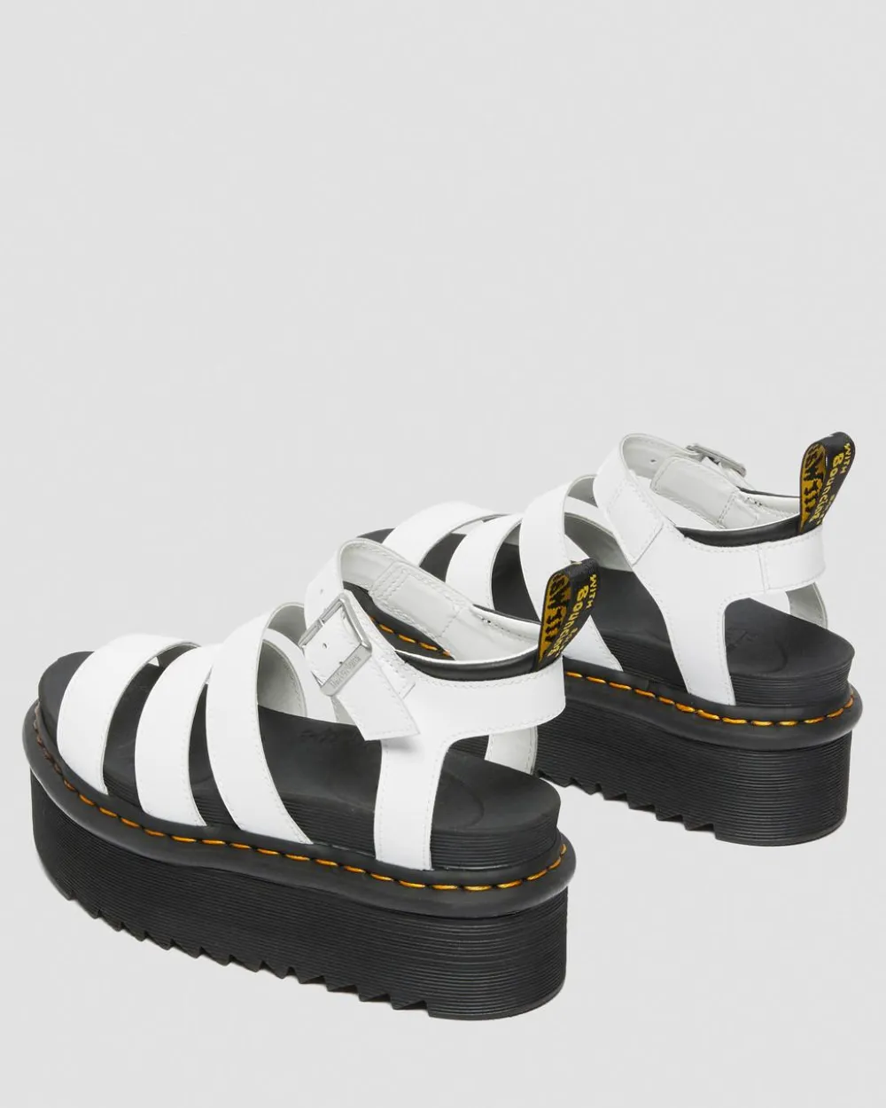 Blaire Quad Hydro Leather Platform Gladiator Sandals*Dr. Martens Shop