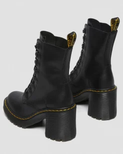 Chesney Leather Flared Heel Lace Up -Maiharit*Dr. Martens Best