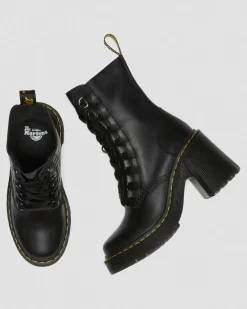 Chesney Leather Flared Heel Lace Up -Maiharit*Dr. Martens Best