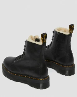 Jadon Faux Fur Lined Leather Platform -Maiharit*Dr. Martens Clearance