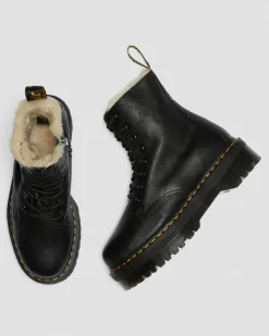 Jadon Faux Fur Lined Leather Platform -Maiharit*Dr. Martens Clearance