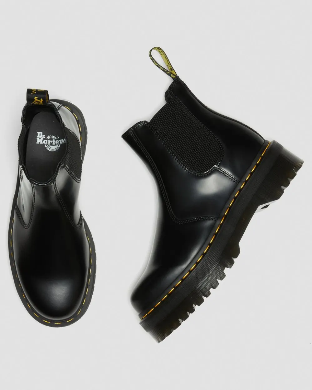 Nahkaiset 2976 Quad Smooth Platform Chelsea -Bootsit*Dr. Martens Discount