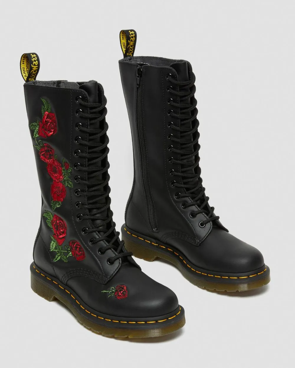 Nahkaiset 1914 Vonda Floral Rose Lace Up -Maiharit*Dr. Martens Cheap