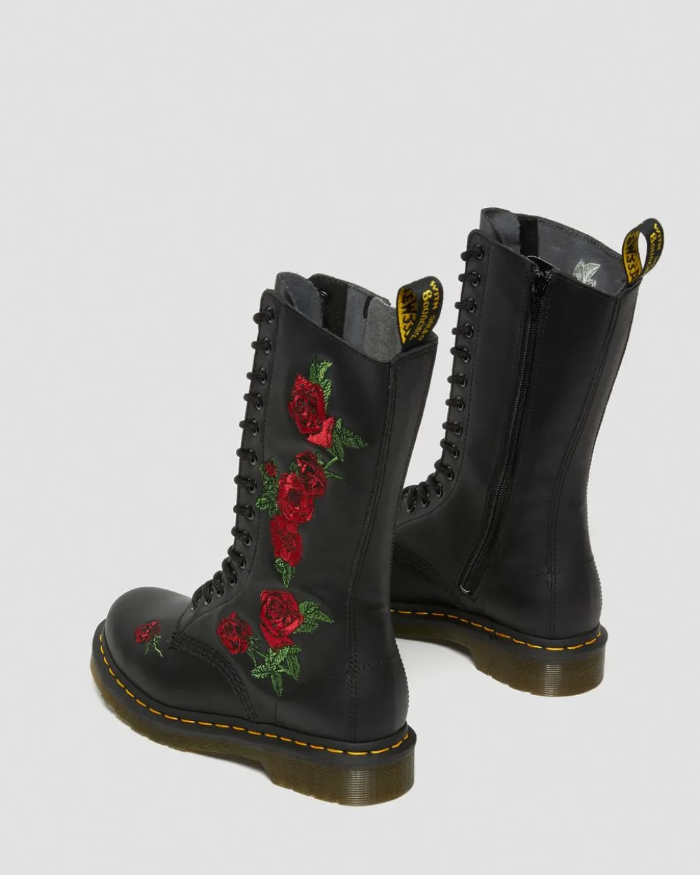 Nahkaiset 1914 Vonda Floral Rose Lace Up -Maiharit*Dr. Martens Cheap
