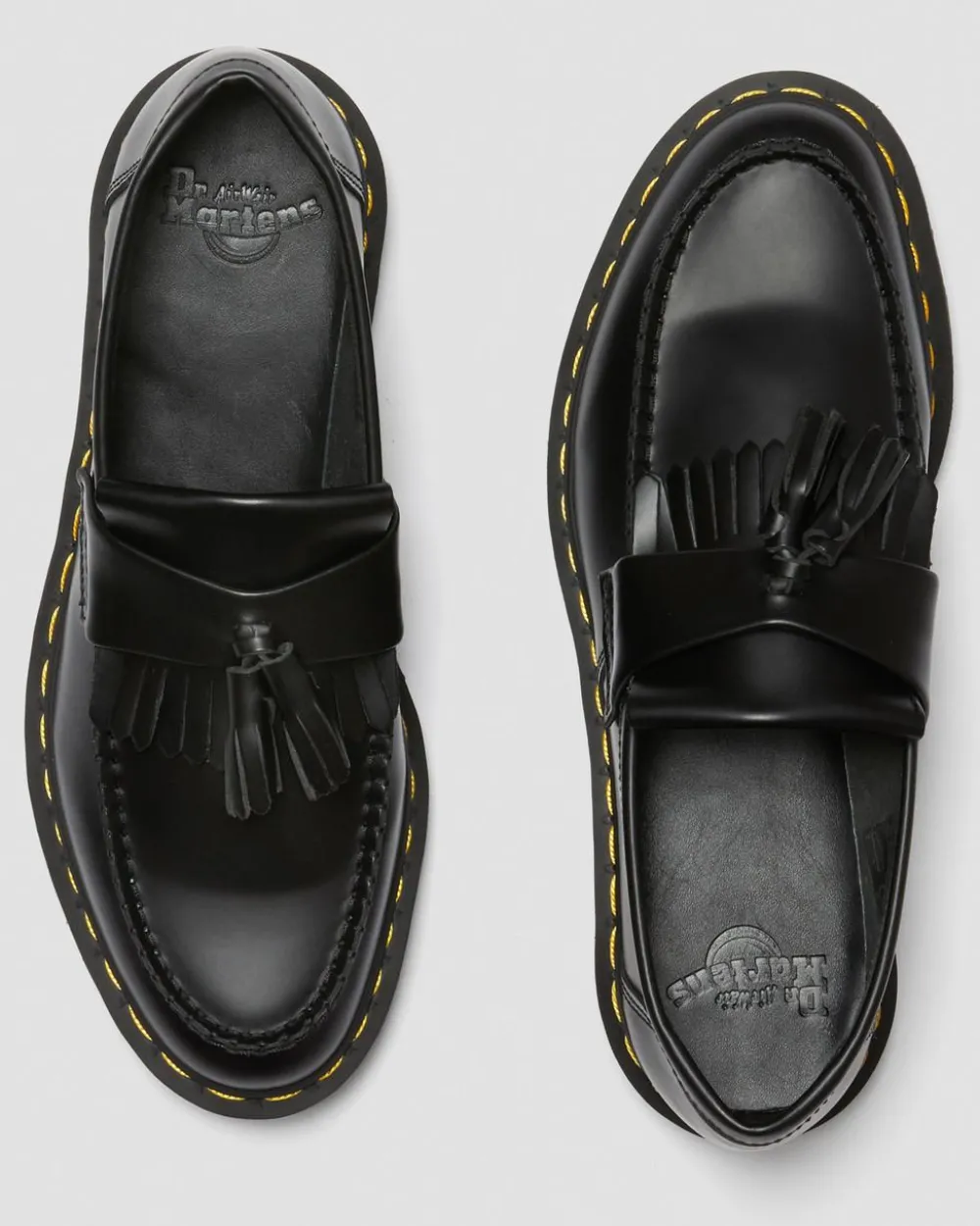 Nahkaiset Adrian Yellow Stitch Smooth Tassle -Loaferit*Dr. Martens Cheap