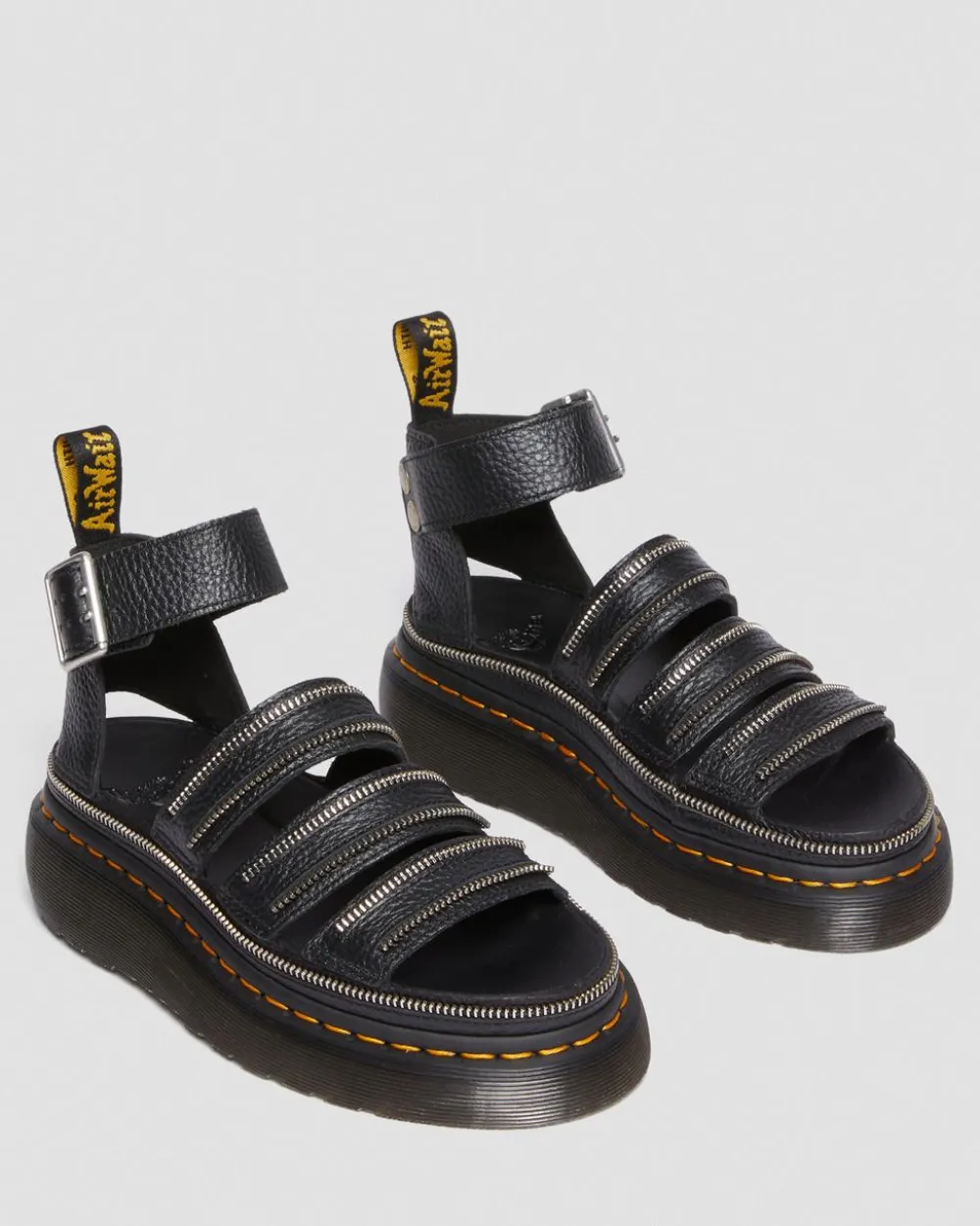 Nahkaiset Clarissa Ii Quad Hardware Milled Nappa Platform -Sandaalit*Dr. Martens Online