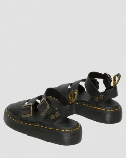Nahkaiset Gryphon Quad Platform -Sandaalit*Dr. Martens Clearance