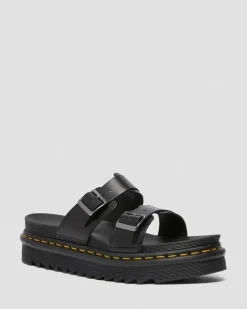 Nahkaiset Myles Brando Buckle Slide -Sandaalit*Dr. Martens Store