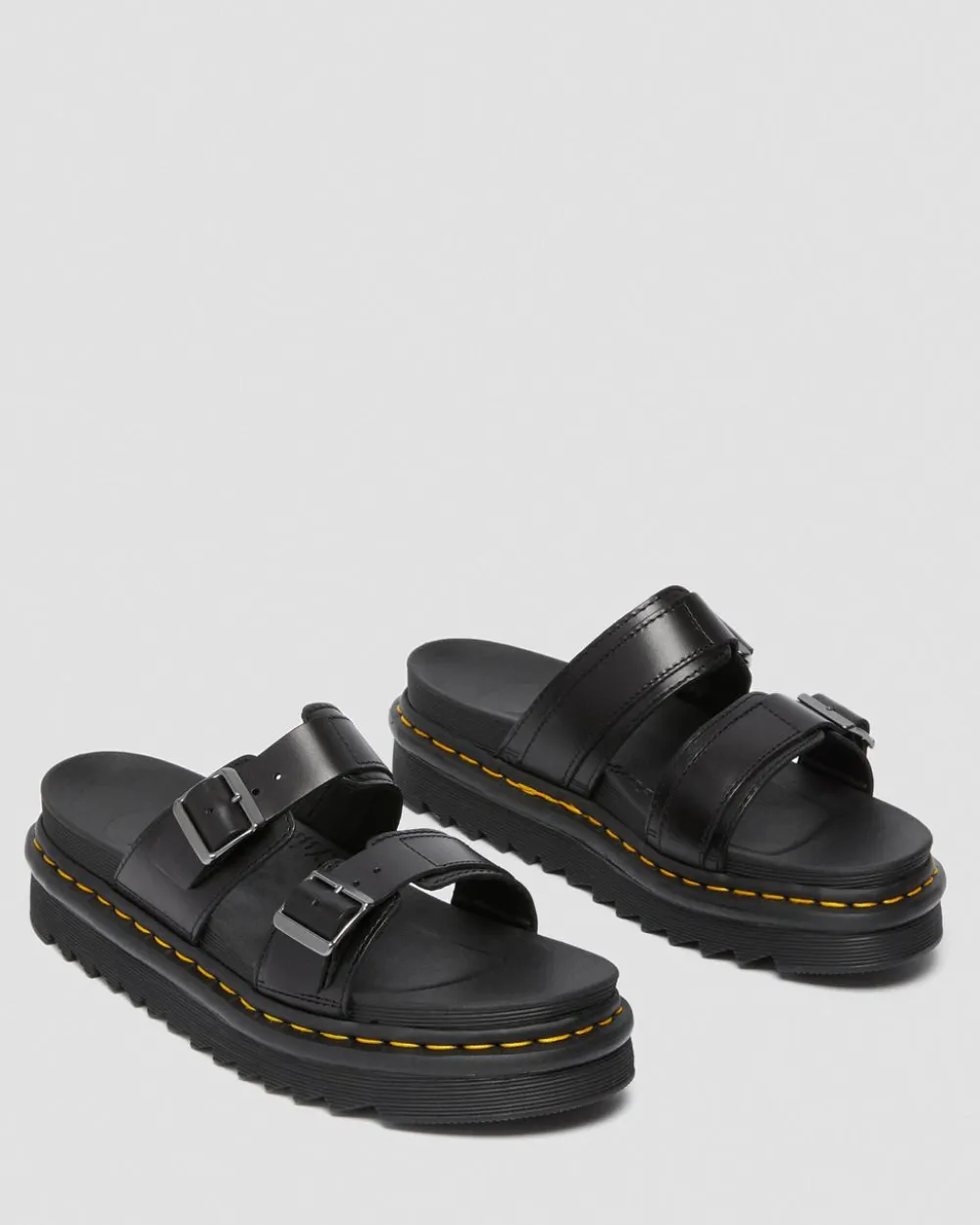 Nahkaiset Myles Brando Buckle Slide -Sandaalit*Dr. Martens Store