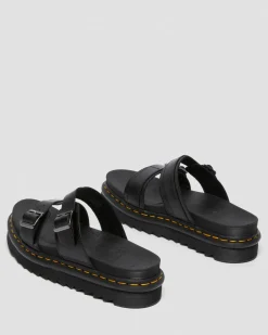 Nahkaiset Myles Brando Buckle Slide -Sandaalit*Dr. Martens Store
