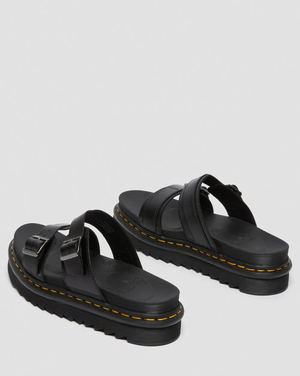 Nahkaiset Myles Brando Buckle Slide -Sandaalit*Dr. Martens Store