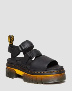 Ricki Contrast Sole Leather 3-Strap Platform -Sandaalit*Dr. Martens Outlet