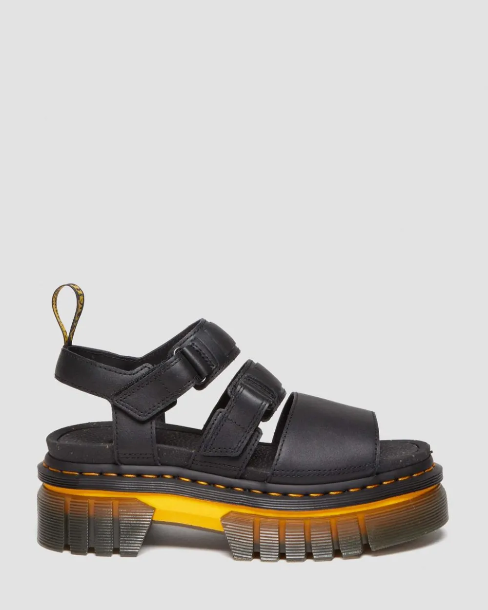 Ricki Contrast Sole Leather 3-Strap Platform -Sandaalit*Dr. Martens Outlet