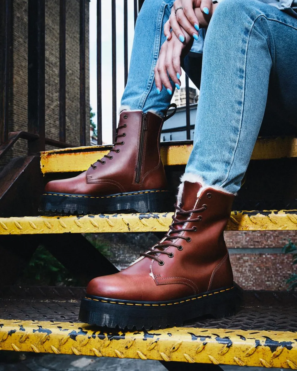 Tekoturkisvuoratut Jadon -Platformit*Dr. Martens Flash Sale