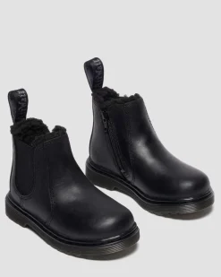Toddler 2976 Leonore Faux Fur Lined Chelsea -Bootsit*Dr. Martens Discount