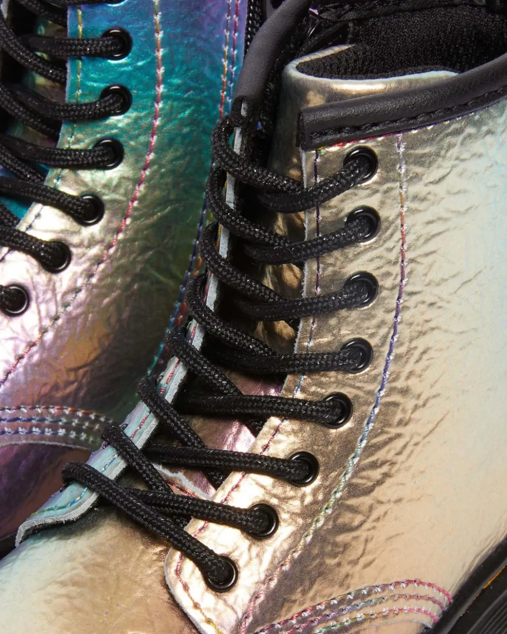 Toddler 1460 Rainbow Crinkle Leather Lace Up -Maiharit*Dr. Martens Hot