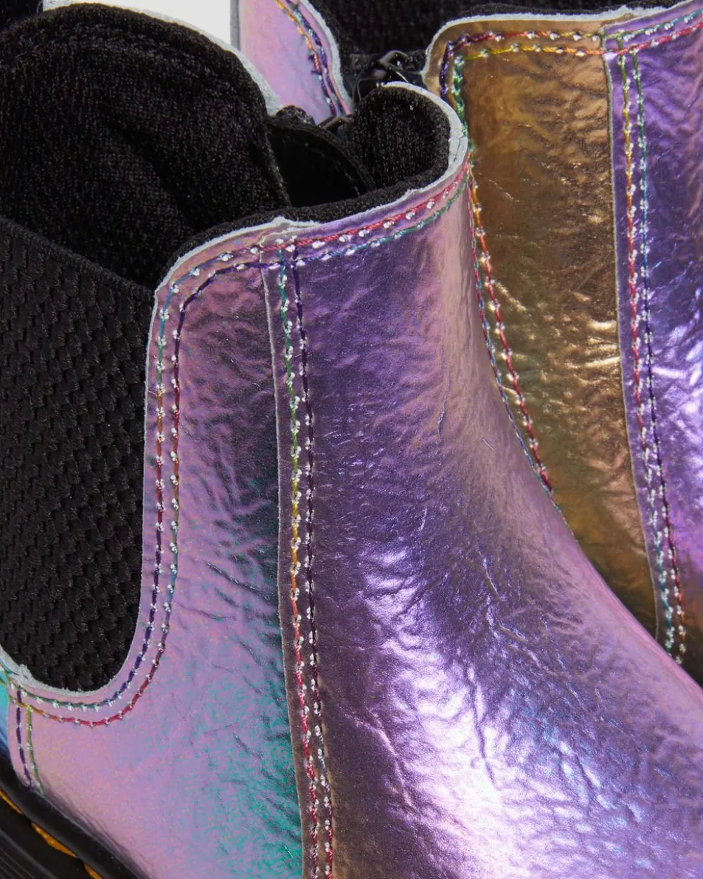 Toddler 2976 Rainbow Crinkle Leather Chelsea -Bootsit*Dr. Martens Outlet