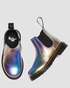 Toddler 2976 Rainbow Crinkle Leather Chelsea -Bootsit*Dr. Martens Outlet