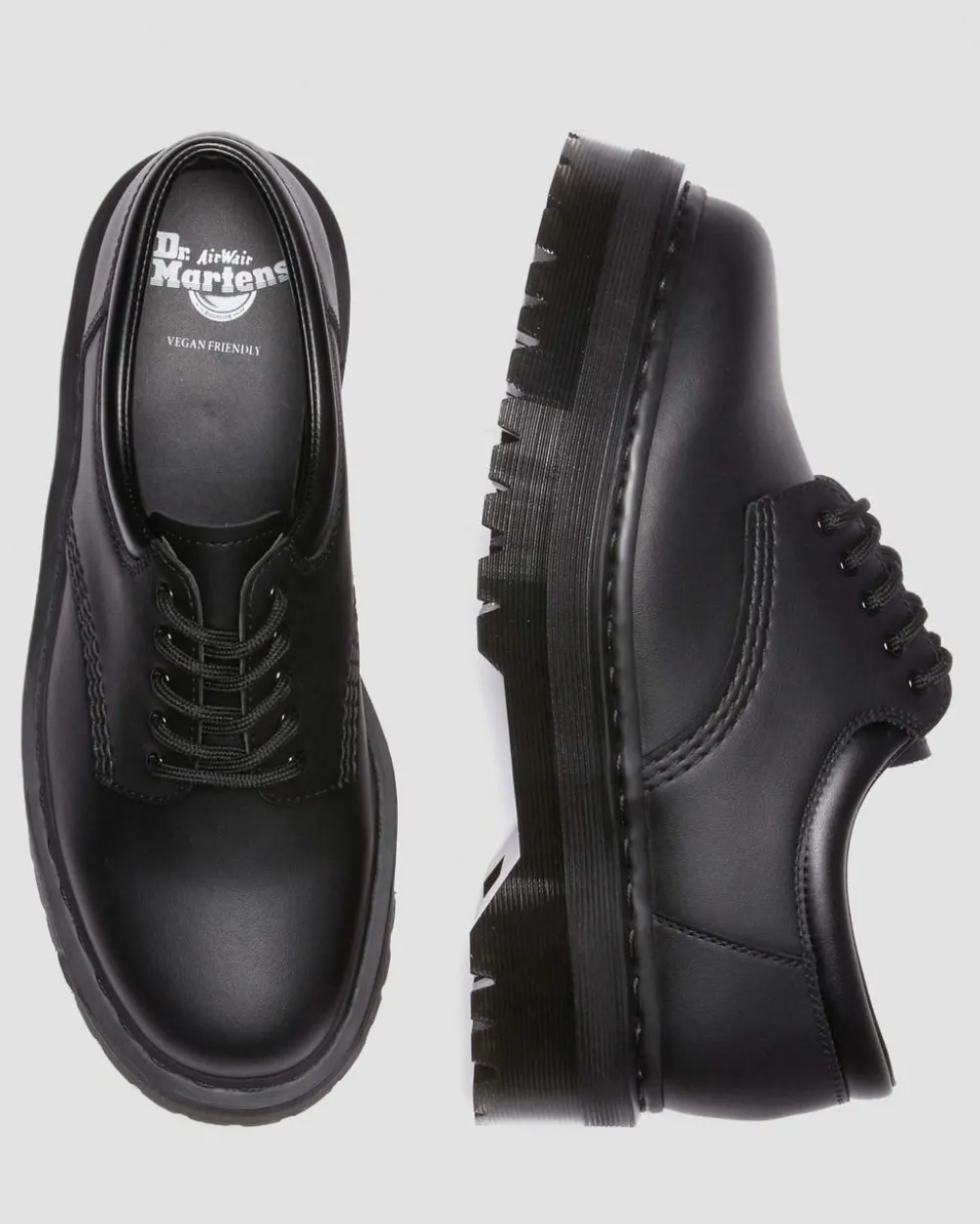 Vegan 8053 Quad Mono Leather -Kengät*Dr. Martens Shop